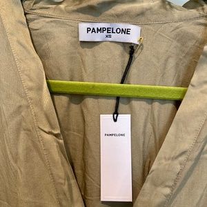 Pampelone Elegant Maxi Dress XS/Olive $98 NWT